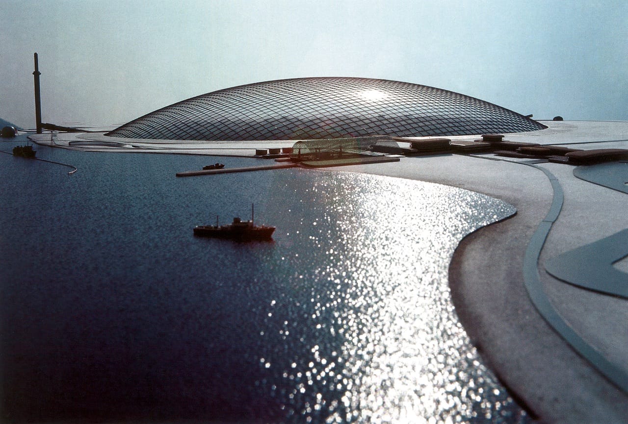 “City in the Arctic” model, Unbuilt  Photo © Atelier Frei Otto Warmbronn