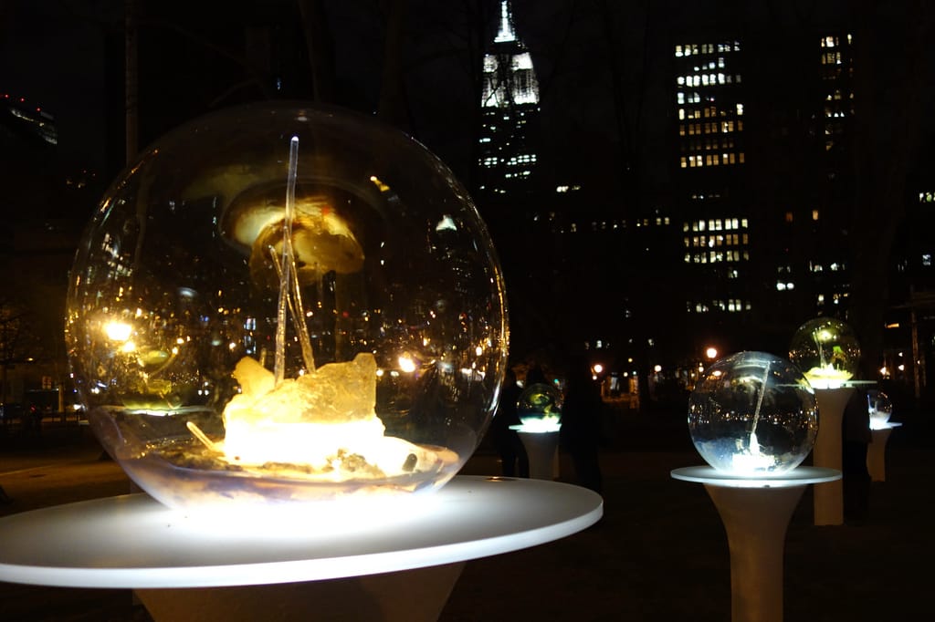 'Gazing Globes' by Paula Hayes in Madison Square Park