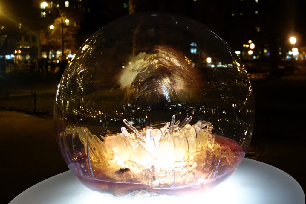 'Gazing Globes' by Paula Hayes in Madison Square Park