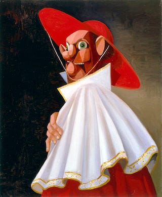 George Condo, "The Cracked Cardinal" (2001) (via Wikipedia) 