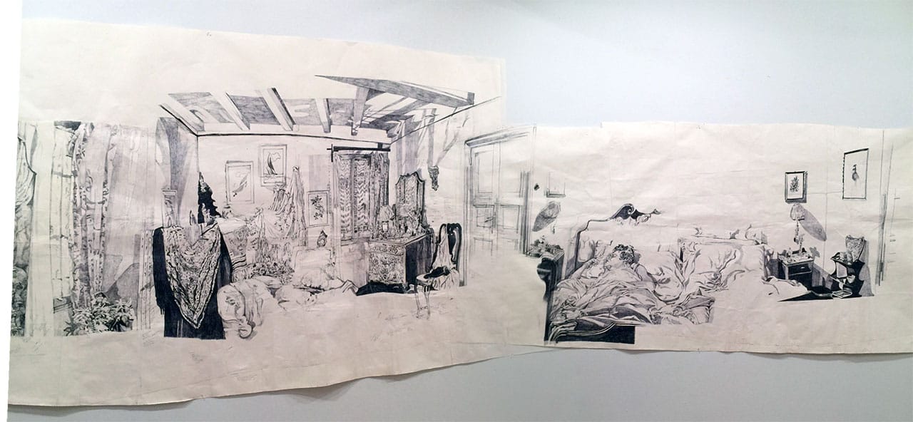 Dawn Clements, "Lina (L’angelo bianco, 1955)" (2014)