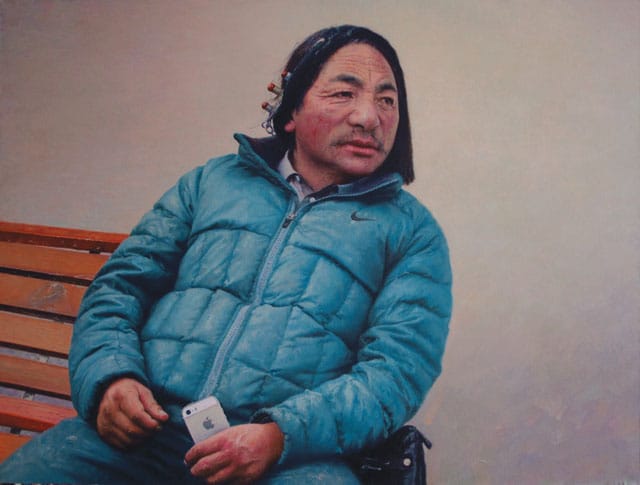 Tserang Dhundrup, "Gold iPhone", 2014