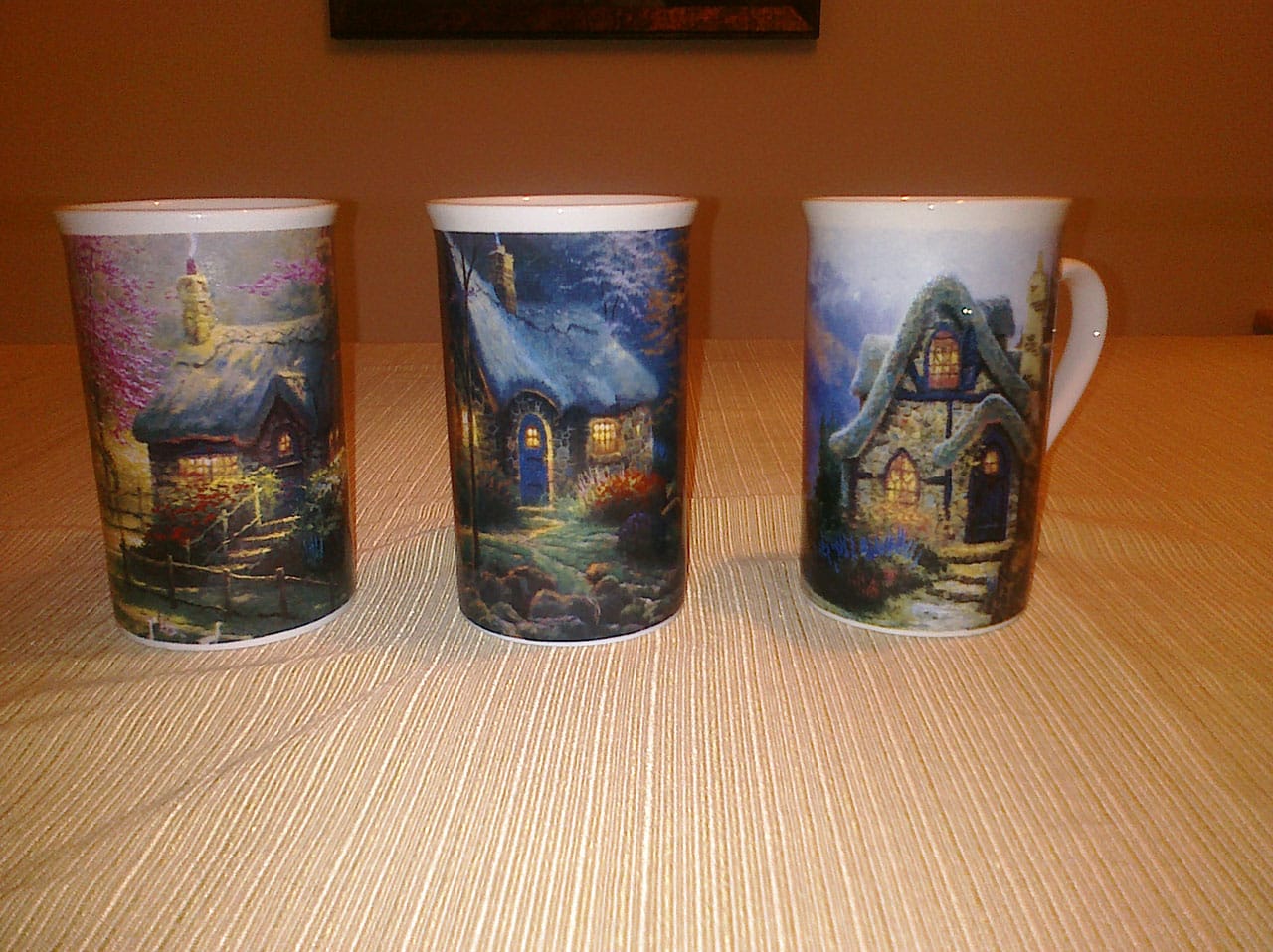 Thomas Kinkade mugs (photo by Zack Weinberg/Flickr)