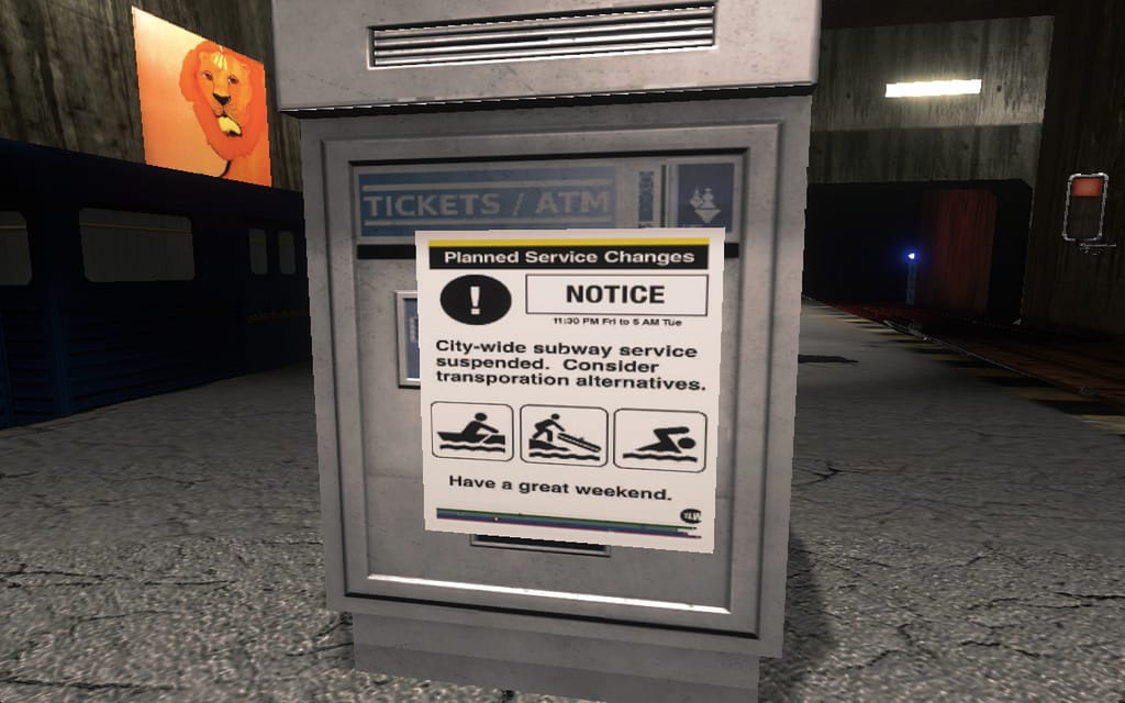 Scene from 'Off-Peak' (screenshot by the author for Hyperallergic)