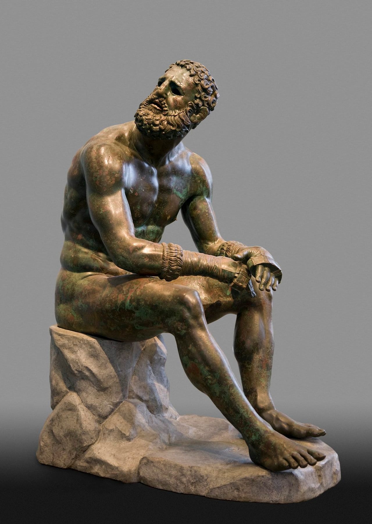 Terme Boxer (3rd-2nd century BCE), Greek bronze (courtesy Museo Nazionale Romano - Palazzo Massimo alle Terme)