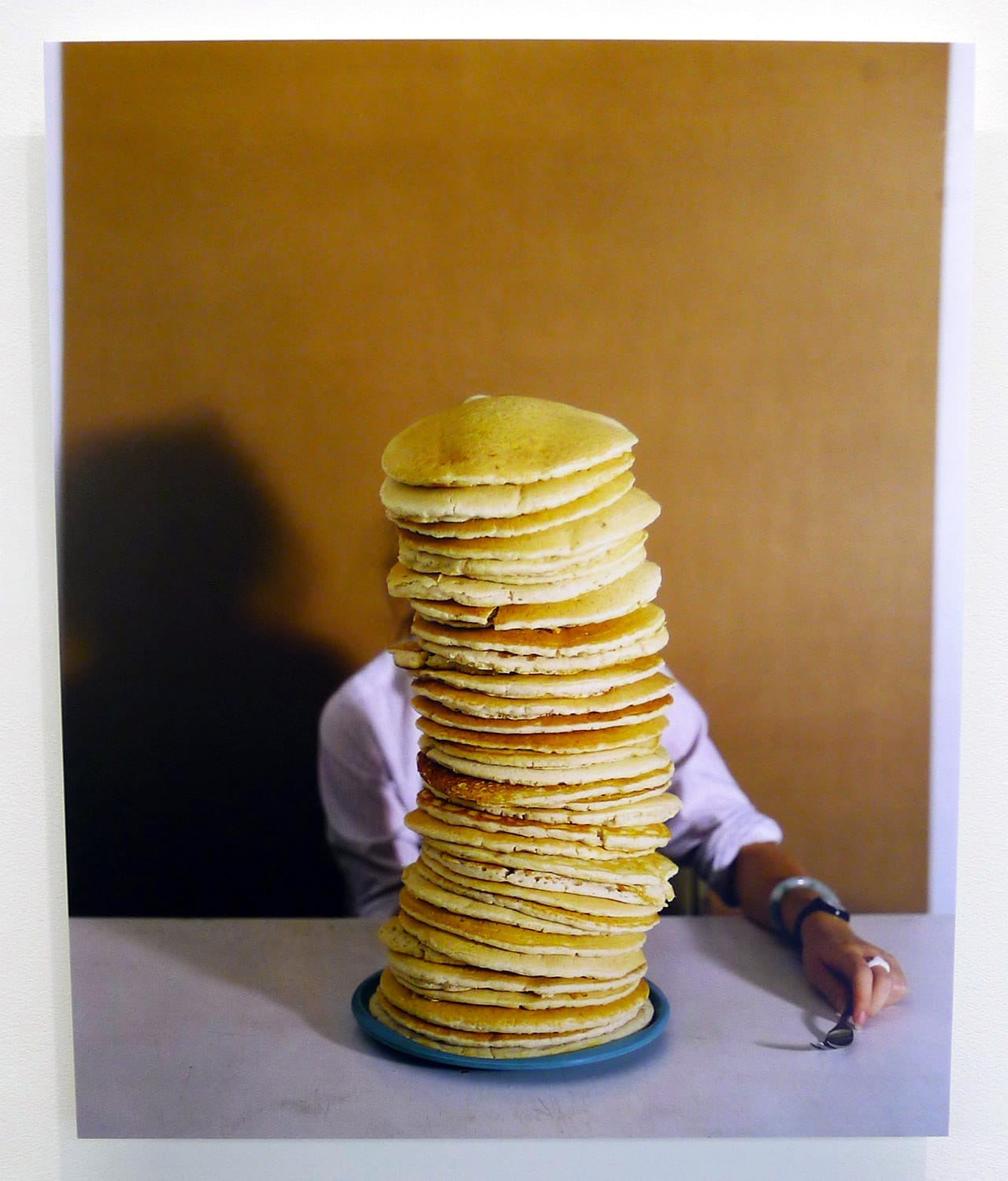 Sara Greenberger Rafferty, "Performance Document: Self Portrait with Pancakes" (2003–06), c-print