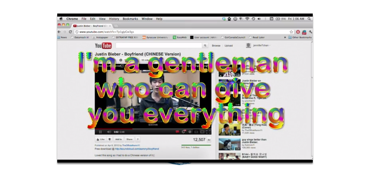 Jennifer Chan, "Boyfriend 男友," (2014)