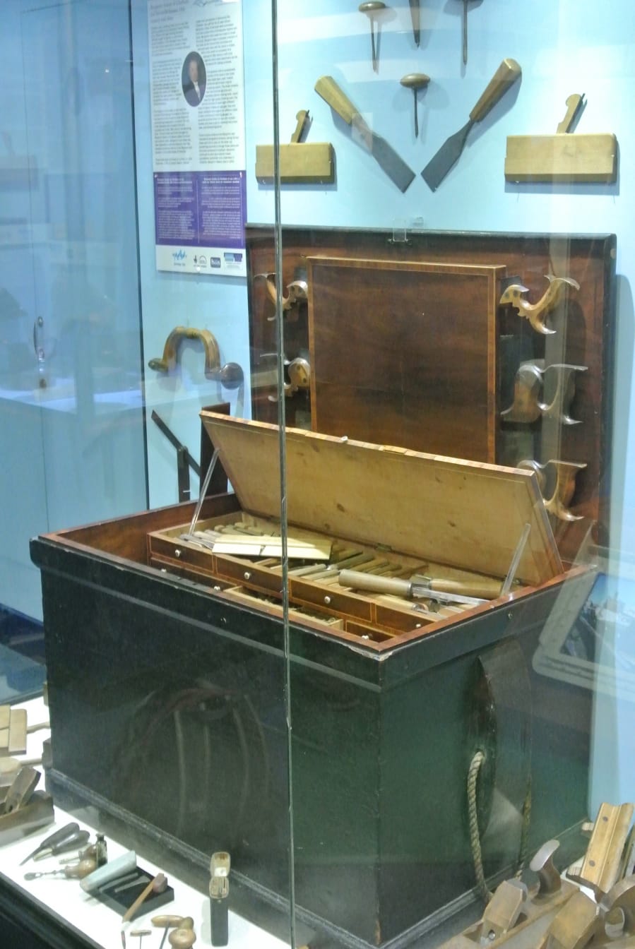 The world-famous Seaton Tool Chest in the Guildhall Museum, Rochester (click to enlarge)