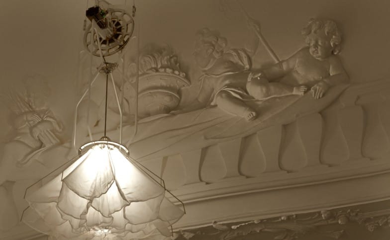 Detail of a Shylight in the Rijksmuseum (courtesy Studio Drift)