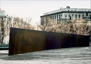 Richard Serra's 1981 sculpture "Tilted Arc" (Image via Wikipedia) 