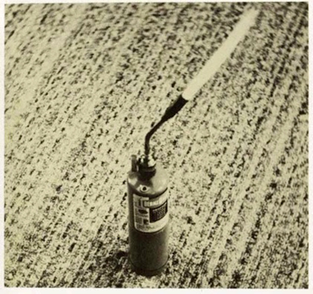 Ed Ruscha, page from “Various Small Fires and Milk” (1964)