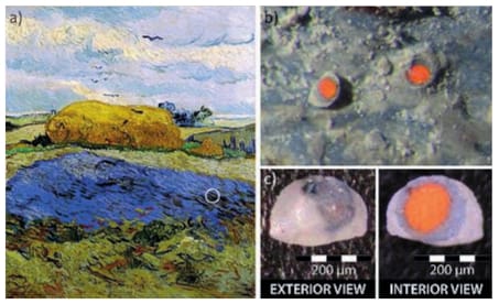 Examining the red lead in Van Gogh's painting (via Angewandte Chemie)