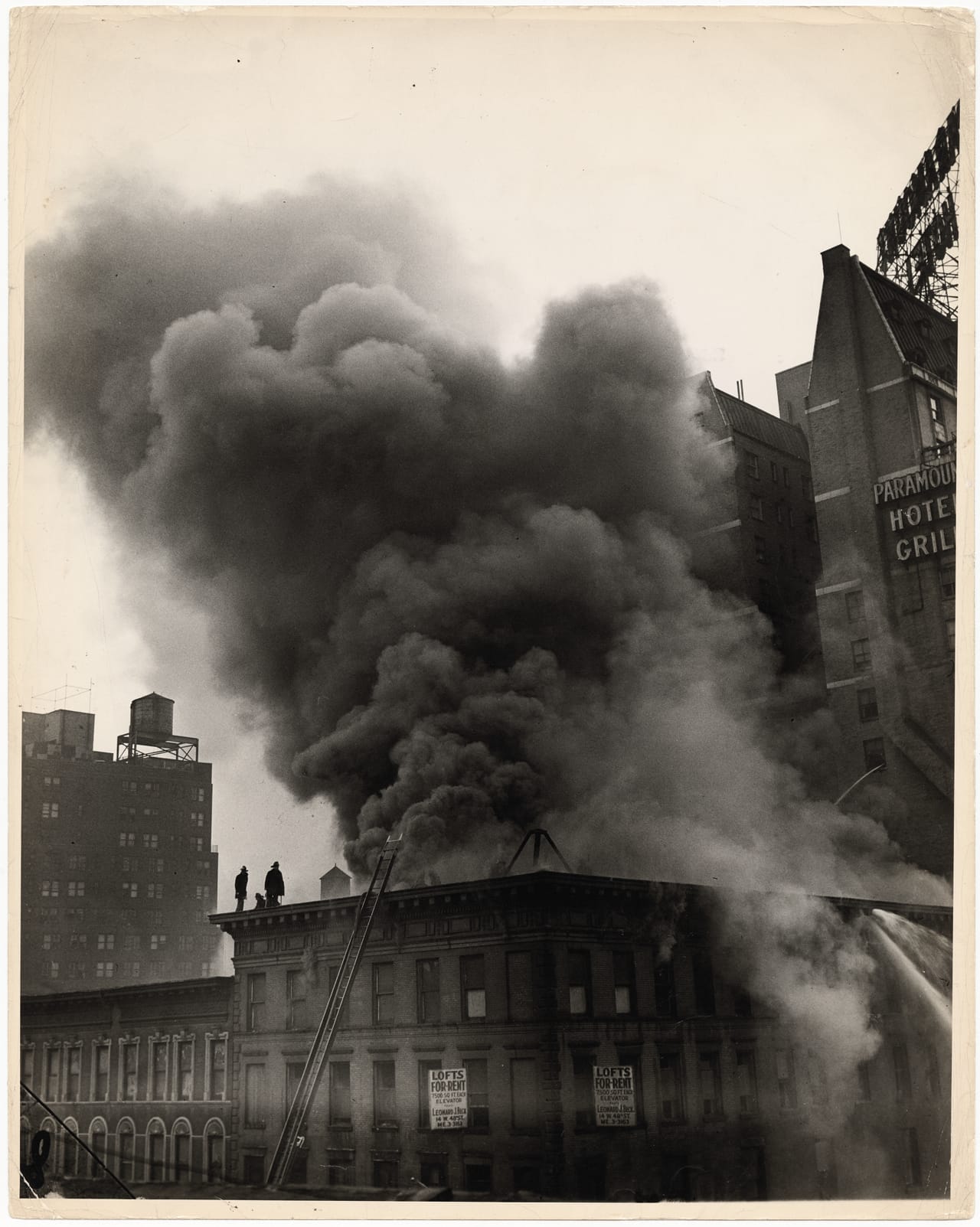 Fire in a loft building at 247 West 46th Street at Eight Avenue (1947)