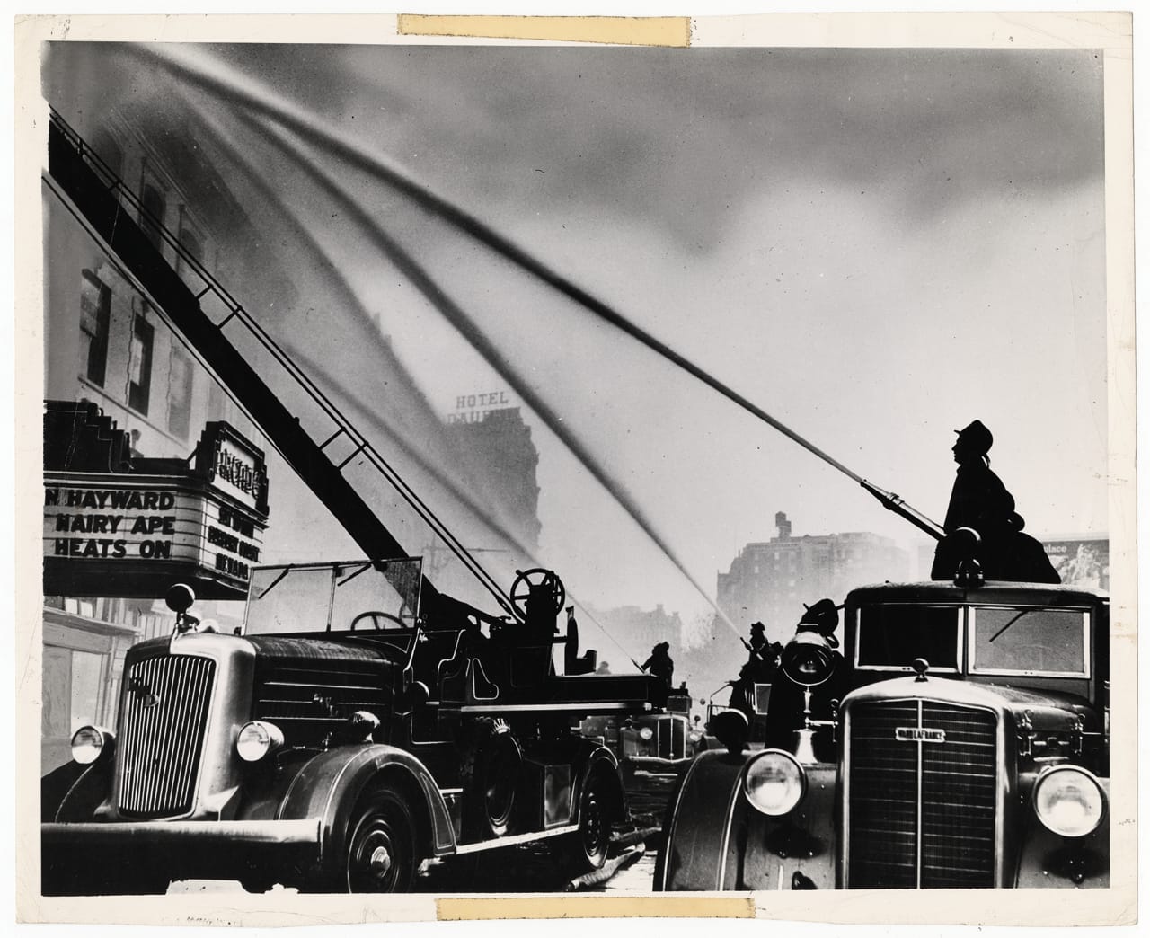 Fire at the Arcade Theatre at 1931 Broadway between West 64th & 65th streets (1944)