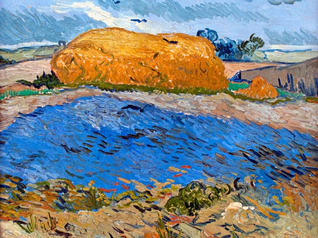 Vincent van Gogh, "Wheat Stack Under a Cloudy Sky" (1889) (© Peter Horree/Alamy, via RSC)
