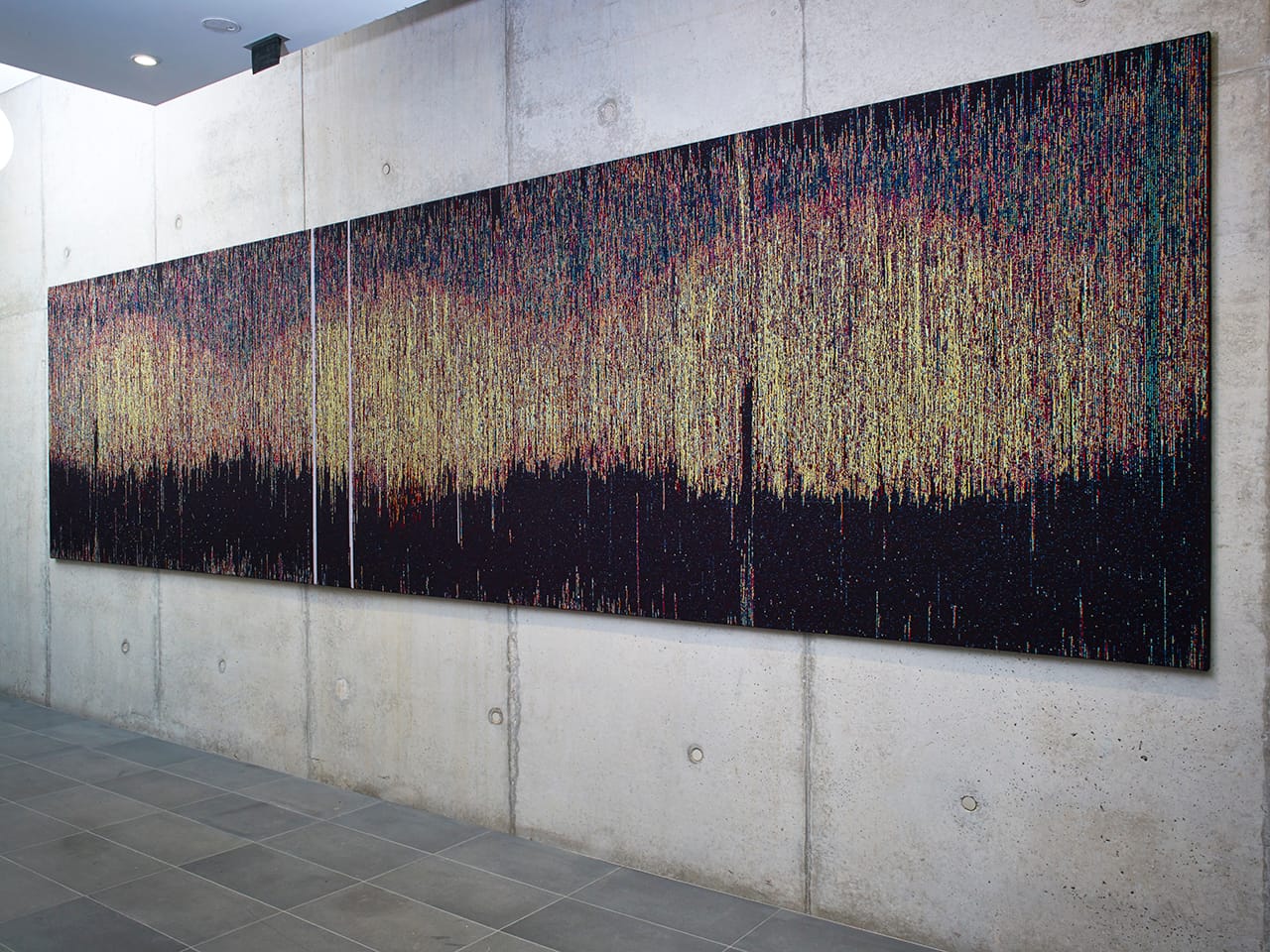 "Untitled_(Activity and Light 2010 - 2012)", 2014, Tapestry: Silk and wool yarn, 589 x 155cm 