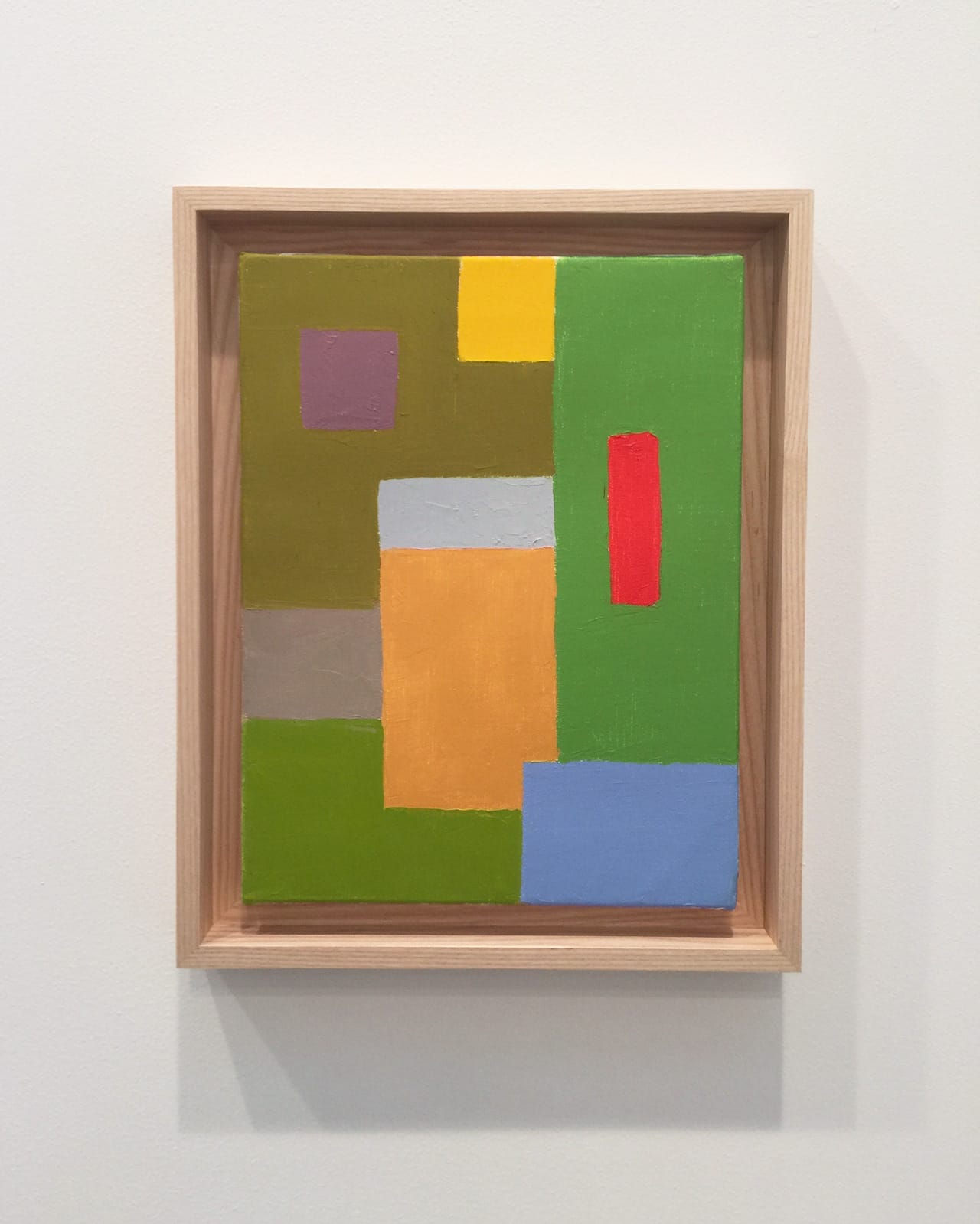Etel Adnan, “Untitled” (2015), oil on canvas, 13.75 x 10.6 inches