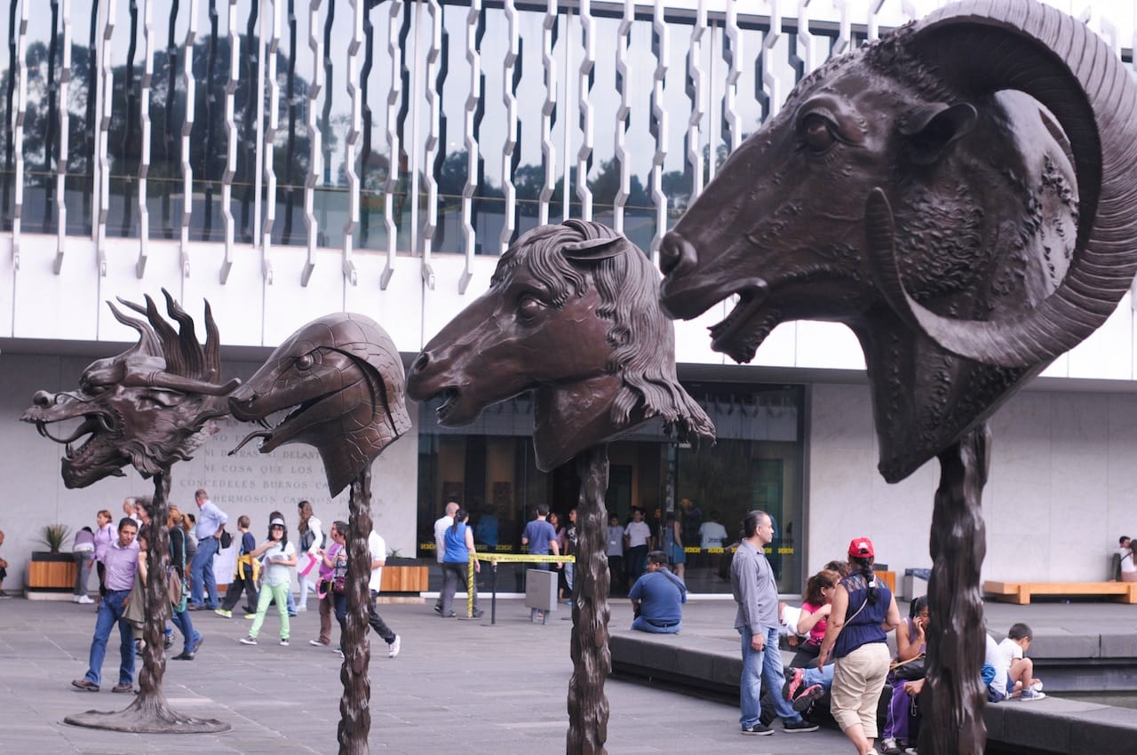 Ai Wei Wei at the National Anthropology Museum, another institution affected by the cuts