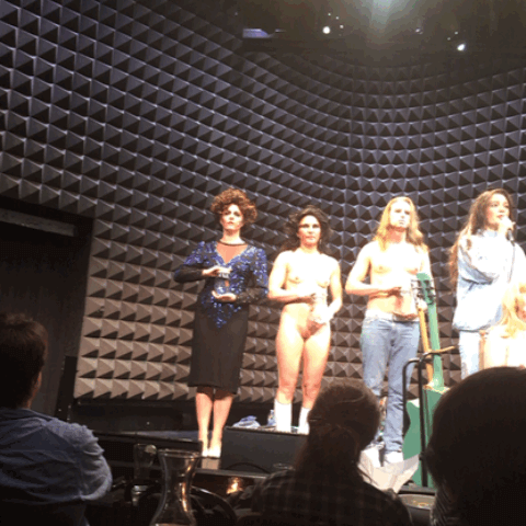 Ann Liv Young "Elektra Cabaret" (2015) (animated GIF by author for Hyperallergic)