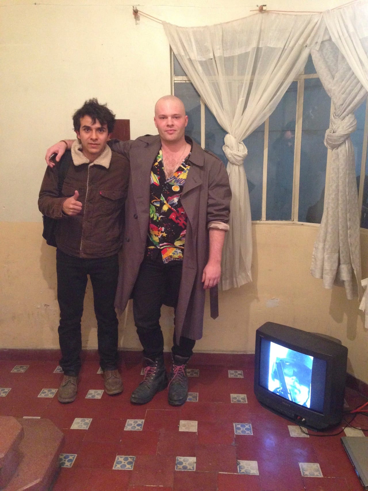 Daniel Aguilar Ruvalcaba of Biquini Wax, and Andrew Birk of NO Space at Biquini Wax with video piece by Skip Arnold.