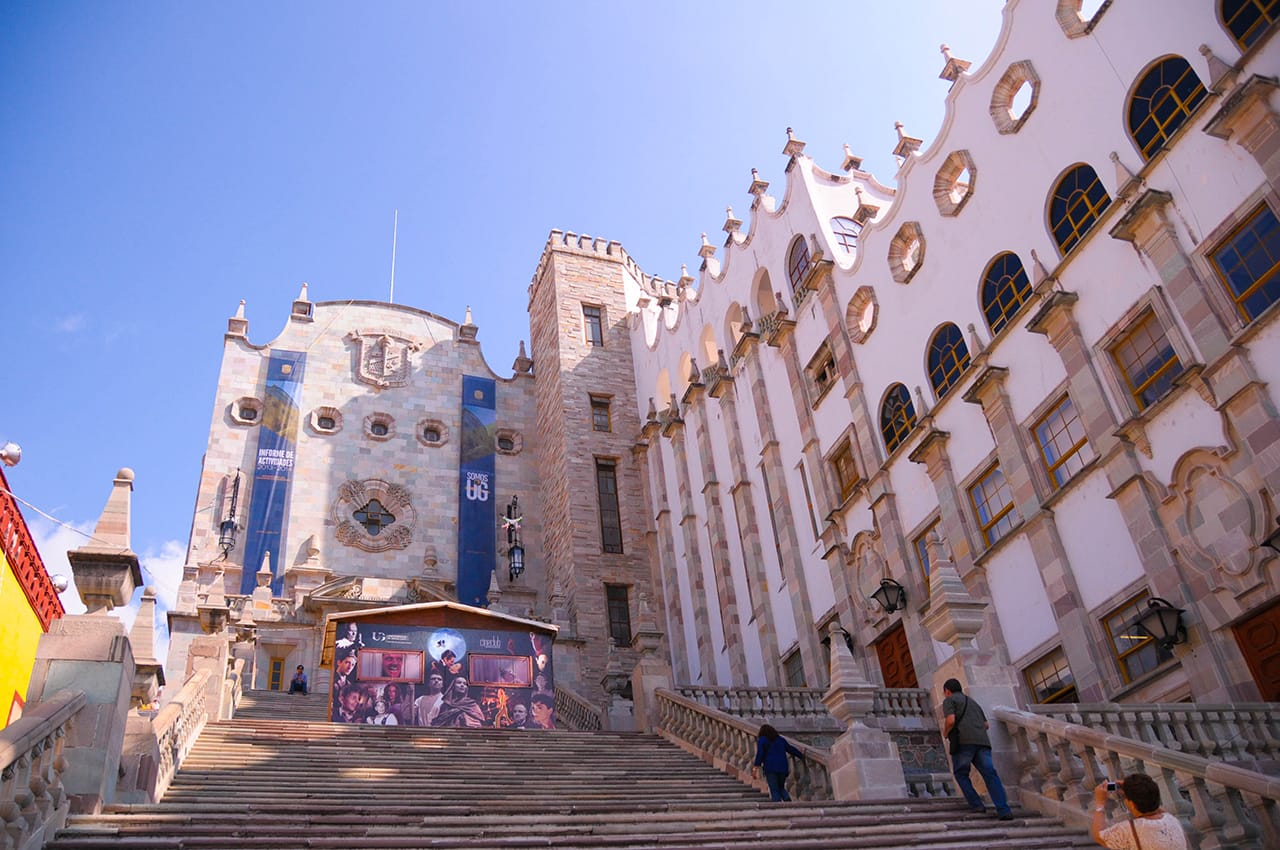 The Cervantino Festival in Guanajuato is one of the festivals affected by the cuts. (all photos by the author for Hyperallergic)