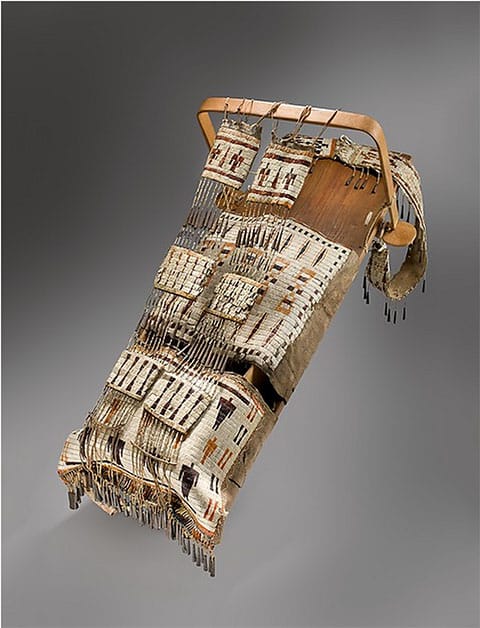 "Cradleboard with Thunderbirds," Dakota (Eastern Sioux), 1840, Peabody Essex Museum, Salem, Massachusetts, Museum Purchase