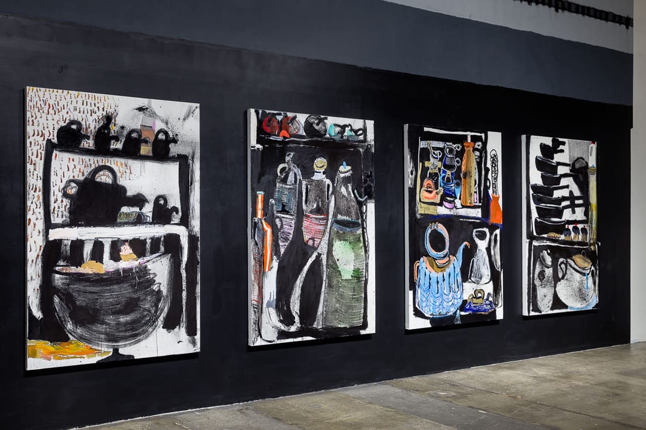 Installation view, 'Summer Wheat: Walk-In Pantry' at Fridman Gallery