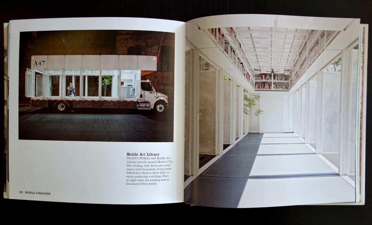 Pages from 'Improbable Libraries' (photo of the book for Hyperallergic)