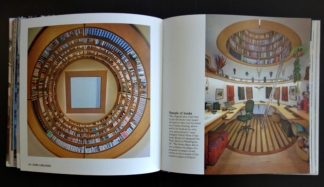 Pages from 'Improbable Libraries' (photo of the book for Hyperallergic)