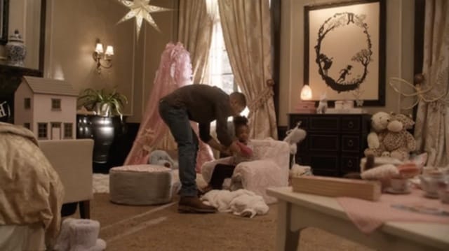 A Kara Walker in a kid's bedroom (click to enlarge)