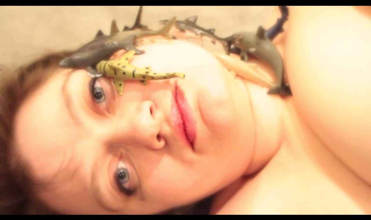 Still from Anya Liftig's performance at “Liftig and I: The Experimental Dance Television Hour” (click to enlarge)