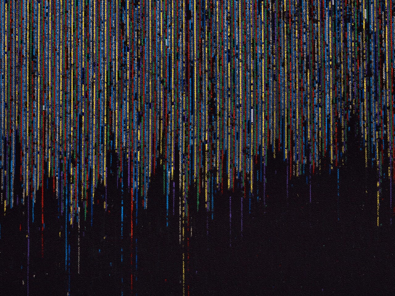 Susan Morris, "Untitled_(Light Exposure 2010 - 2012)" [Detail], 2014, Tapestry: Acrylic and linen yarn, 360 x 155cm  