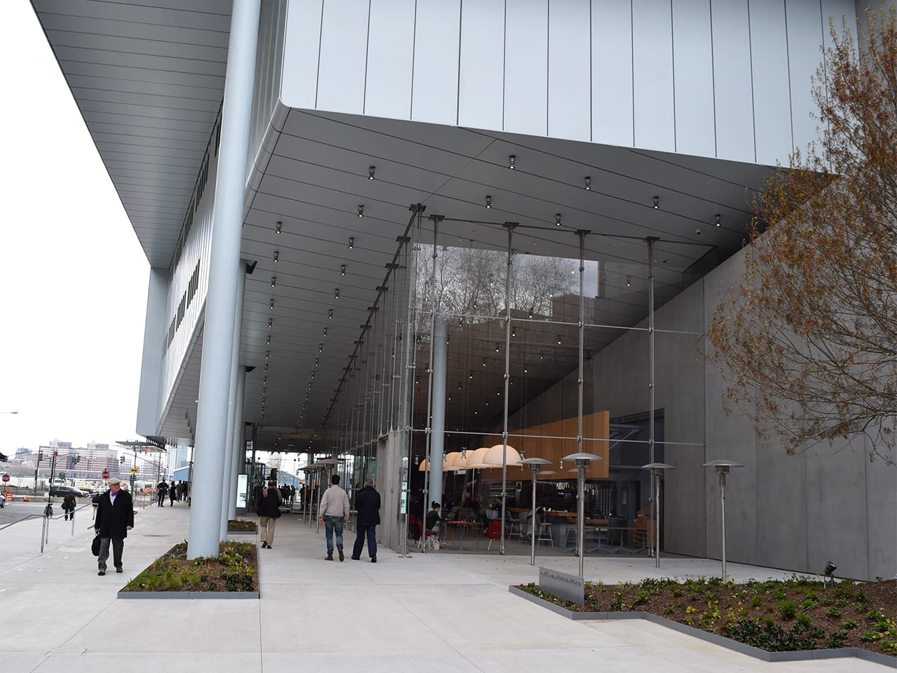Approaching the new Whitney Museum from Washington Street
