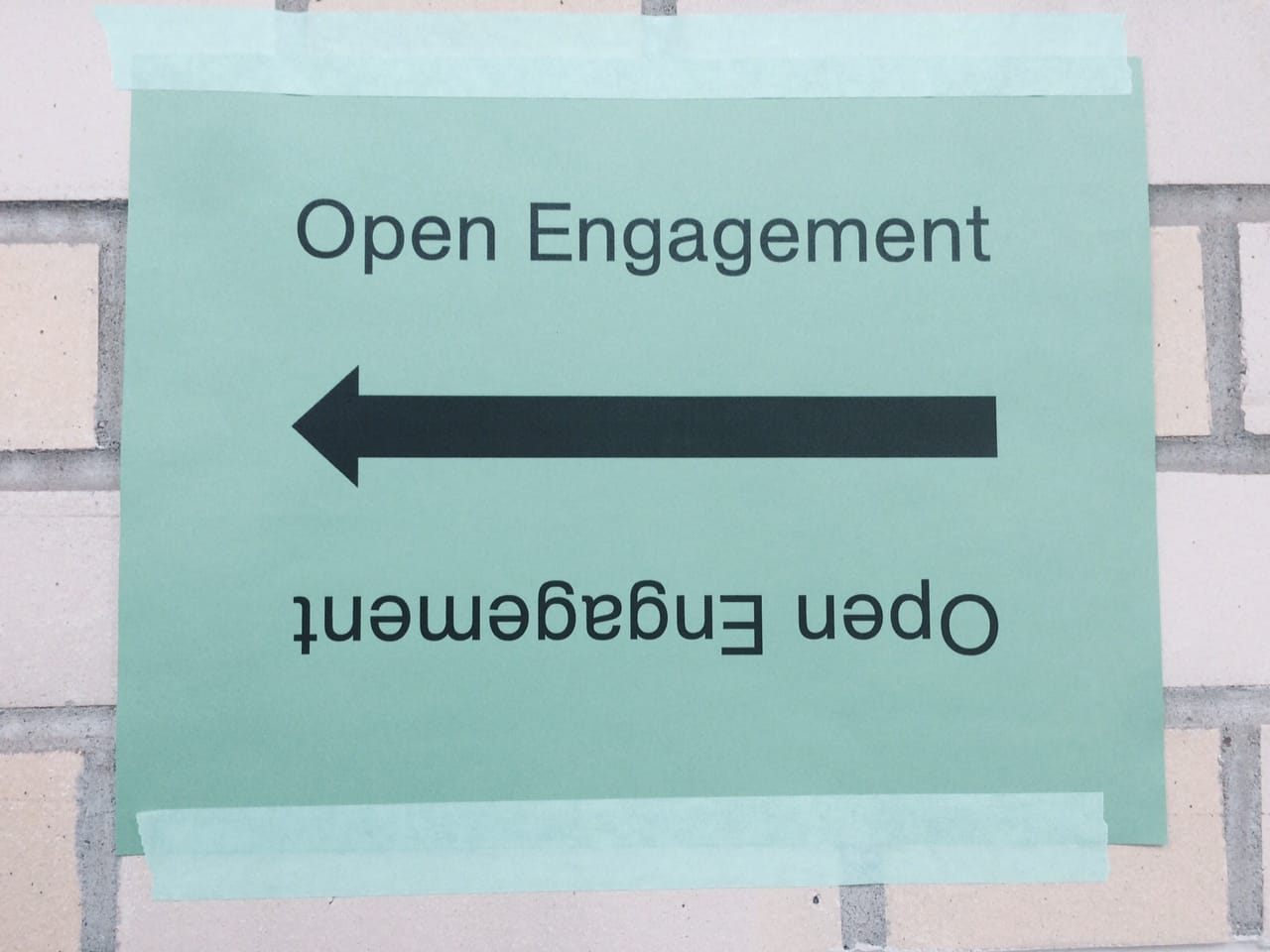 Sign for Open Engagement