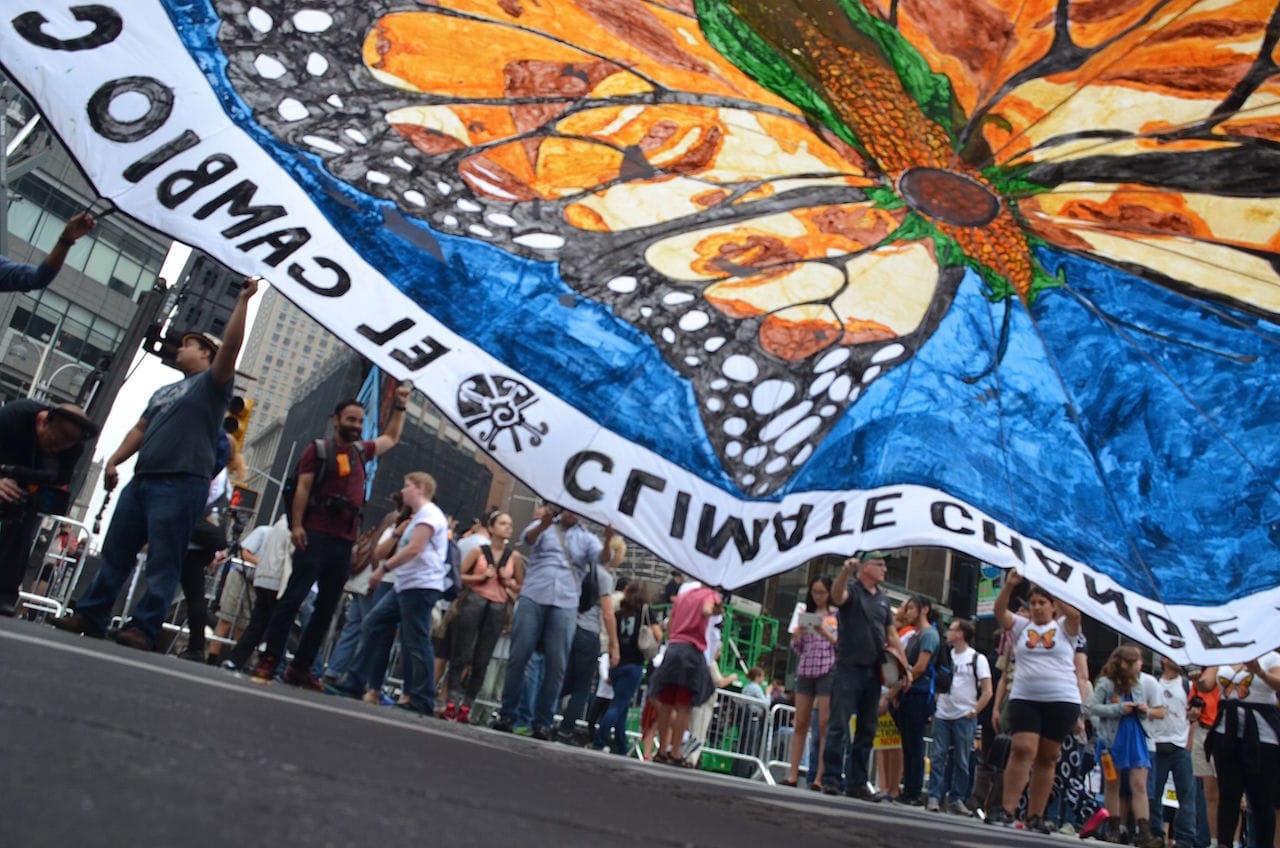 A banner by People's Climate Arts at the People's Climate March