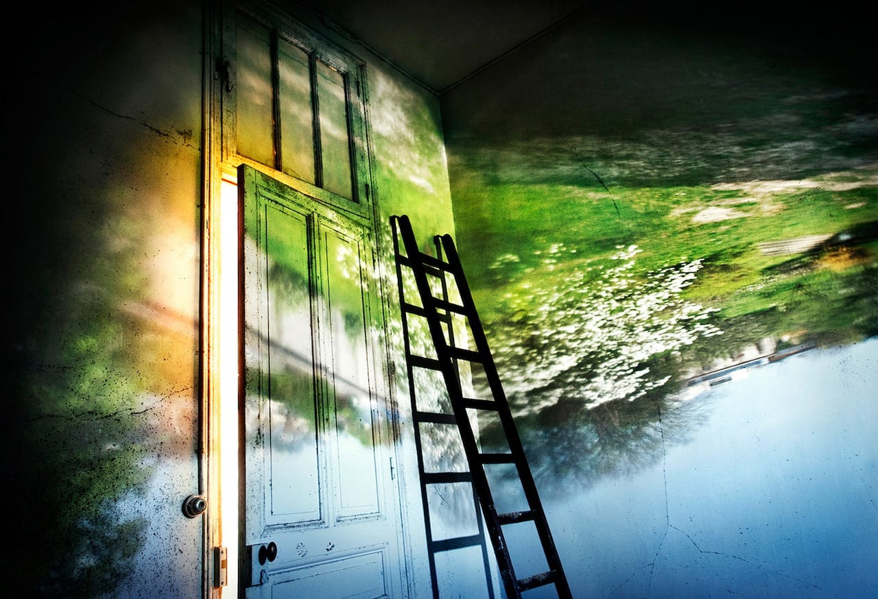 Camera obscura / Garden of Monastery, Rouen, France, 2007