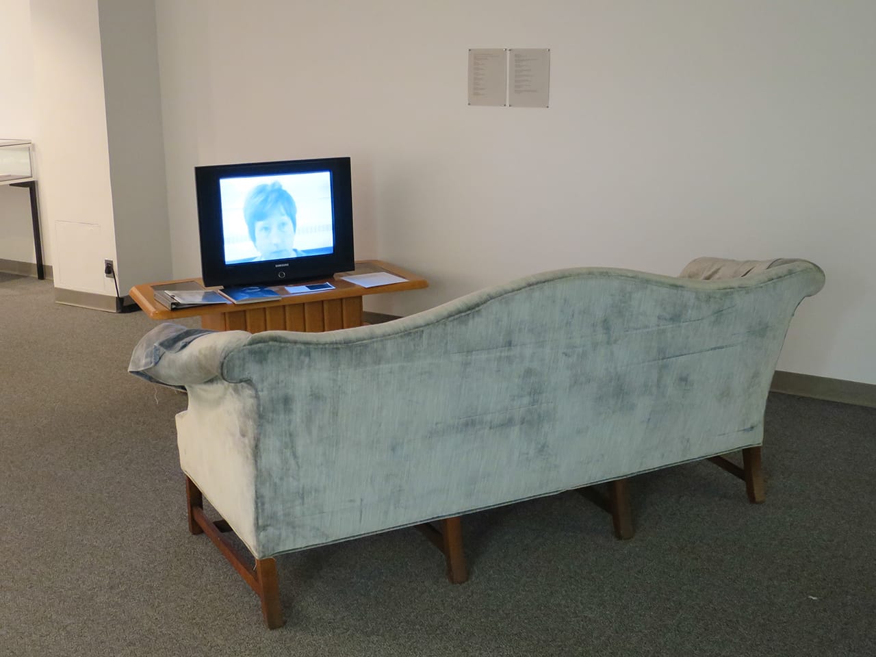 Martha Wilson, "Deformation" (1974), 1/2" open reel video transferred to DVD (© Martha Wilson, courtesy the artist and PPOW Gallery)