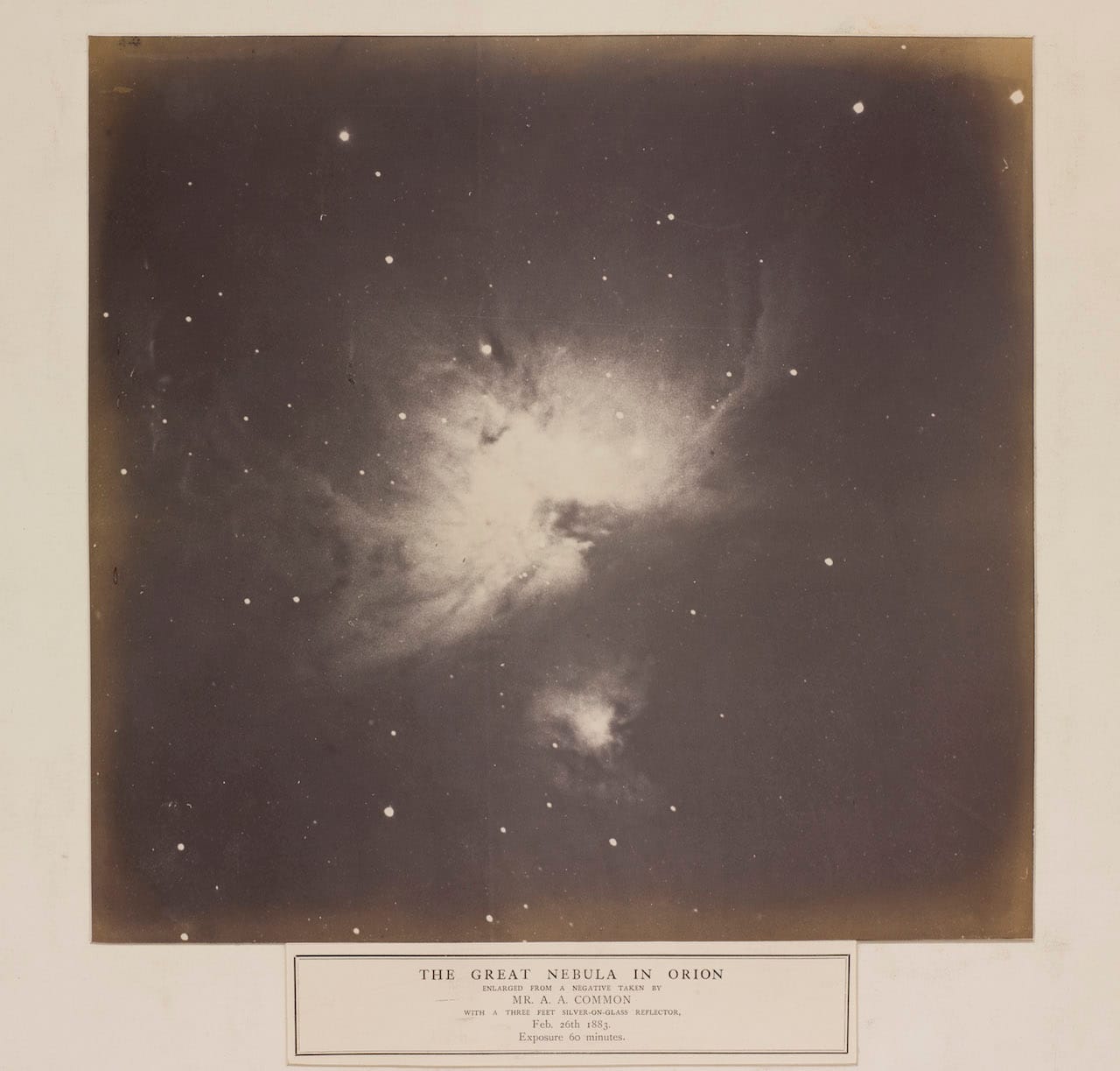 Orion Nebula, February 26th 1883, Andrew Ainslie Common © National Media Museum,  Bradford / SSPL 