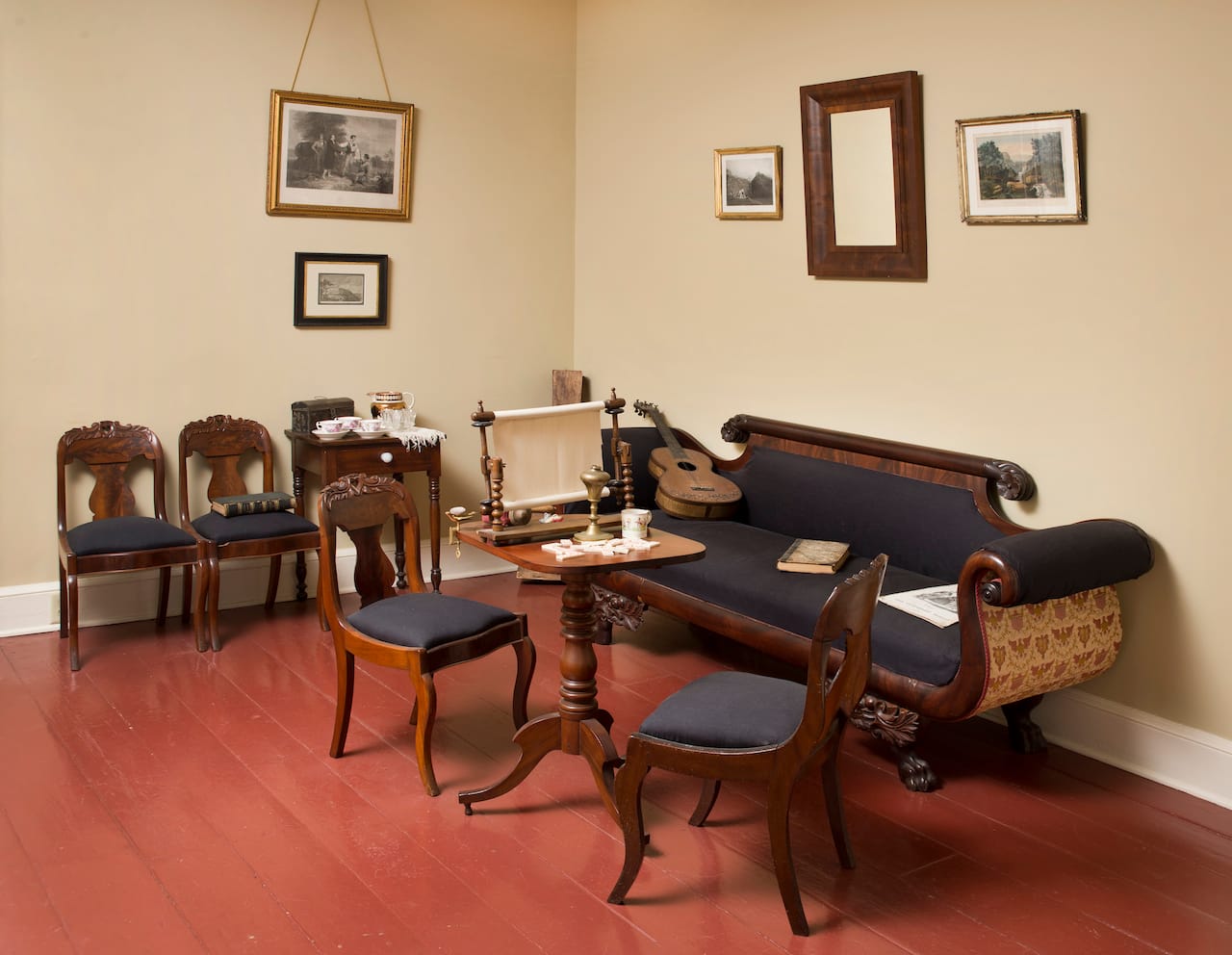 The sitting room of Thomas Cole House (photo by Michael Fredericks)