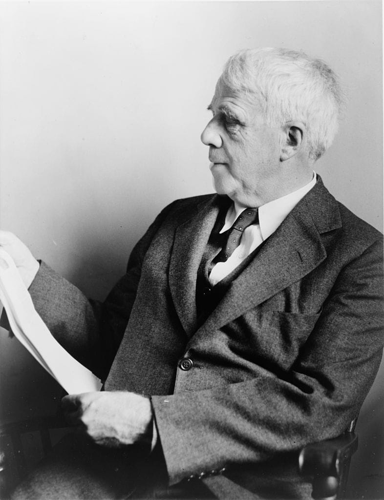 Robert Frost in 1941 (photograph by Fred Palumbo, via Library of Congress. New York World-Telegram & Sun Collection)