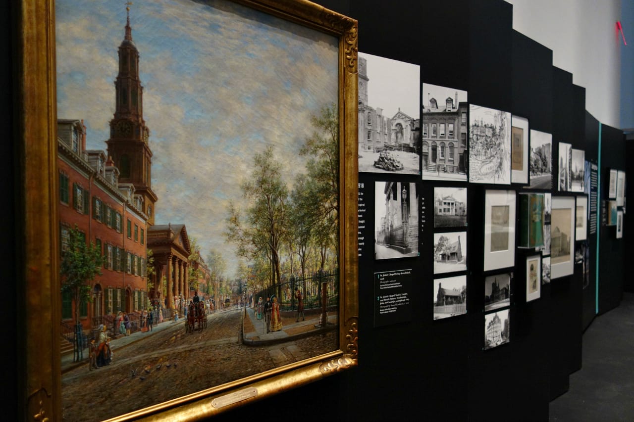 Edward Lamson Henry, "St. John's Park and Chapel" (1905), oil on canvas