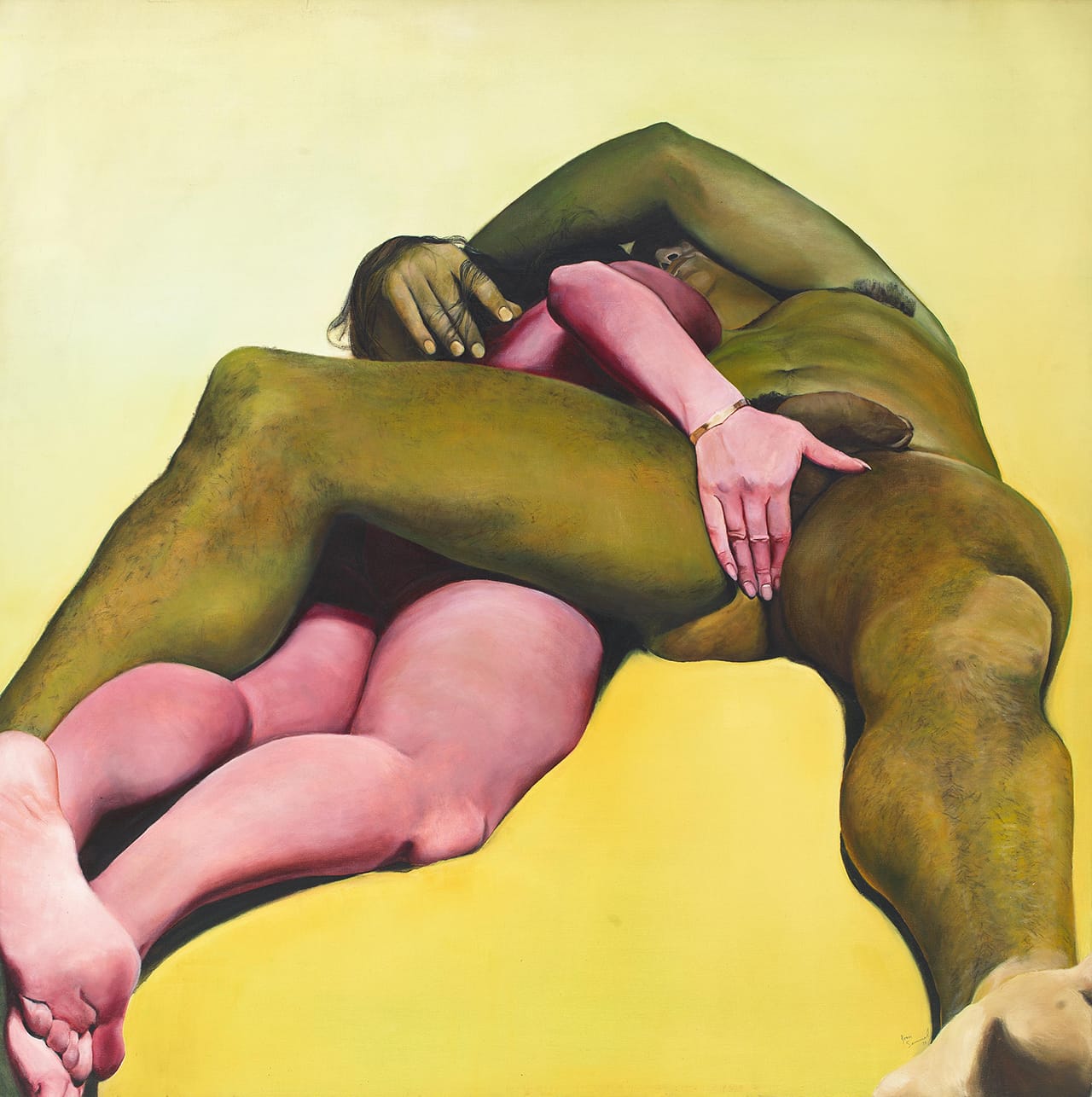 Erotic Yellow, 1973 Courtesy Alexander Gray Associates, New York ©2015 Joan Semmel / Artists Rights Society (ARS), New York