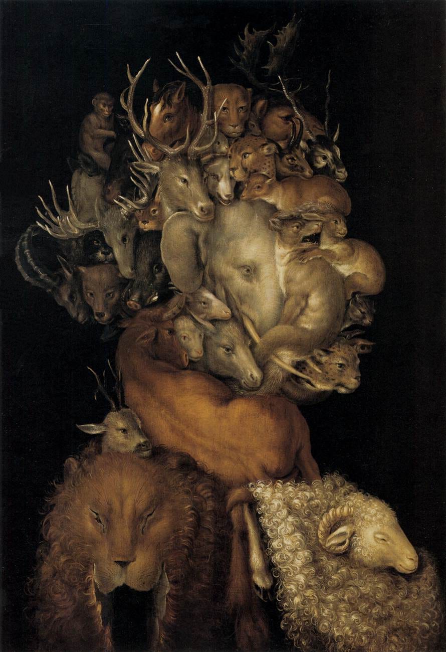 Giuseppe Arcimboldo, "Tierra" ("Earth") (1566) (via Wikimedia Commons)