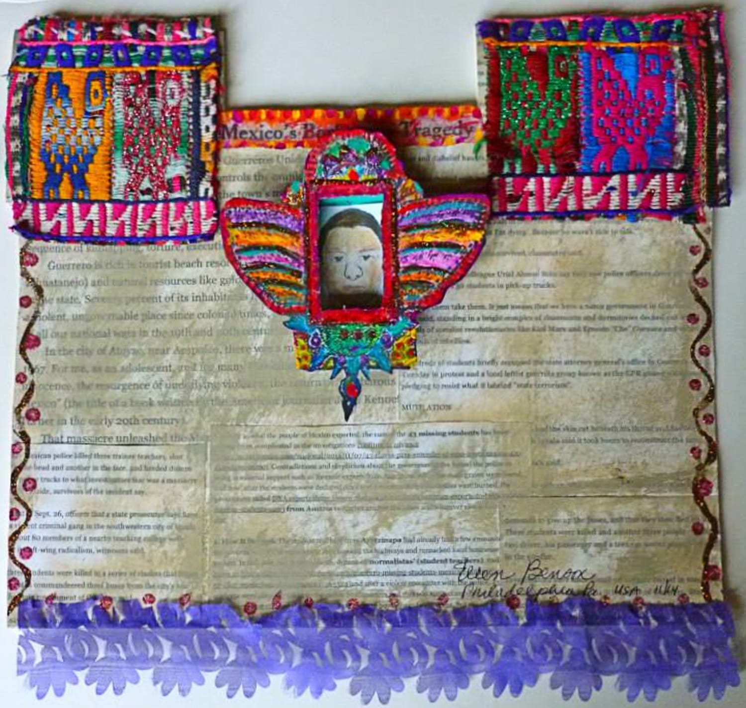 Tribute to the Disappeared_Benson_Ellen_Ayotzinapa Huipil= (1)