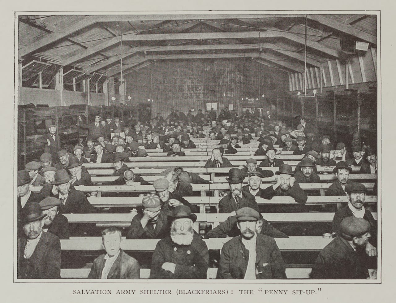 A Penny Situp in a Salvation Army shelter in Blackfriars, London, c1900.credit Geffrye Museum of the Home.jpg