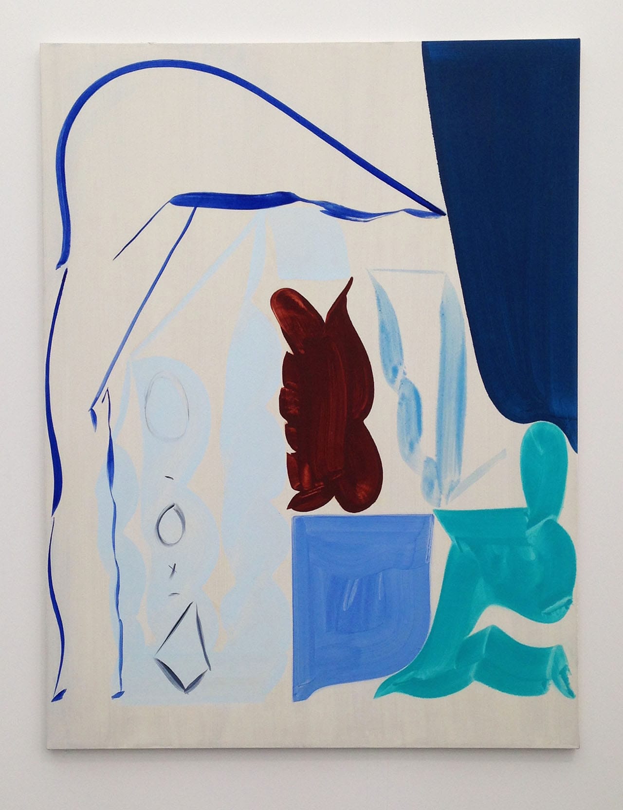 Patricia Treib, “As-of-yet-untitled” (2015), oil on canvas, 66 x 50 inches at Wallspace Gallery