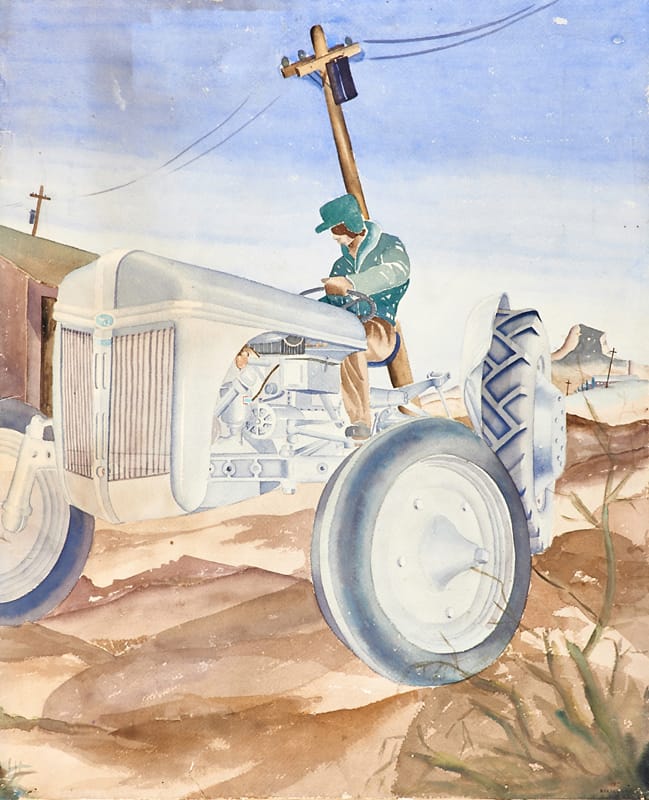 A drawing from Eaton's collection, part of the planned Rago auction (click to enlarge)