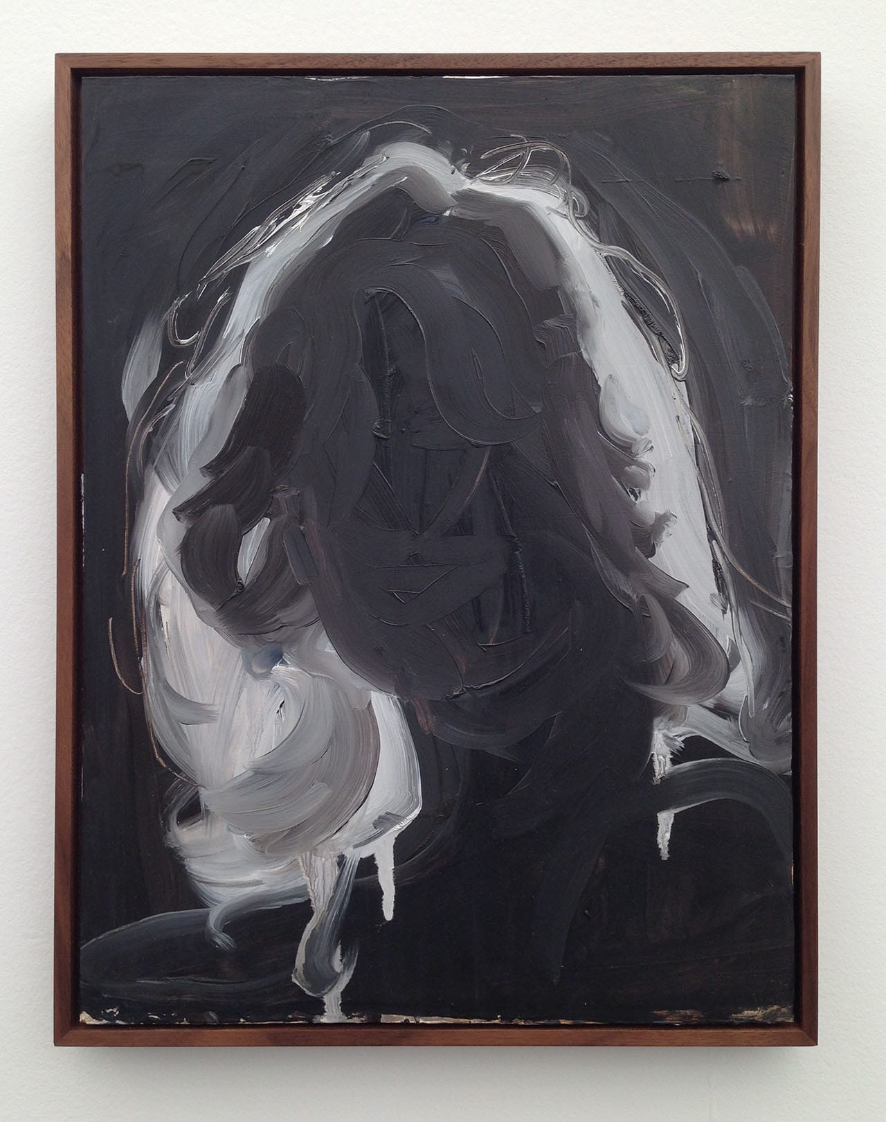 Anna Bjerger, “Halo” (2015), oil on aluminum, 50 x 40 cm at Galleri Magnus Karlsson