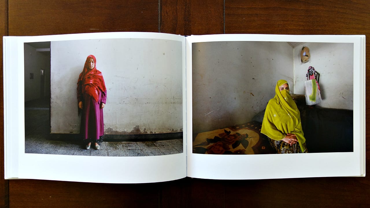 Pages from 'Almond Garden' (photo of the book for Hyperallergic)