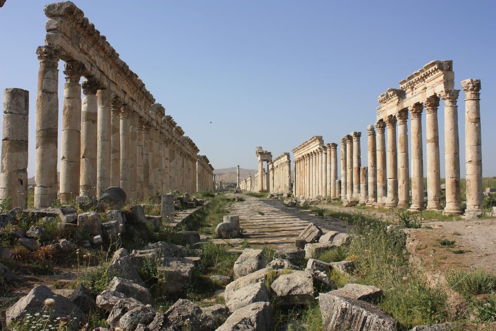 The Apamea archaeological site in Syria in 2009 (photo by Arian Zwegers, via Flickr)